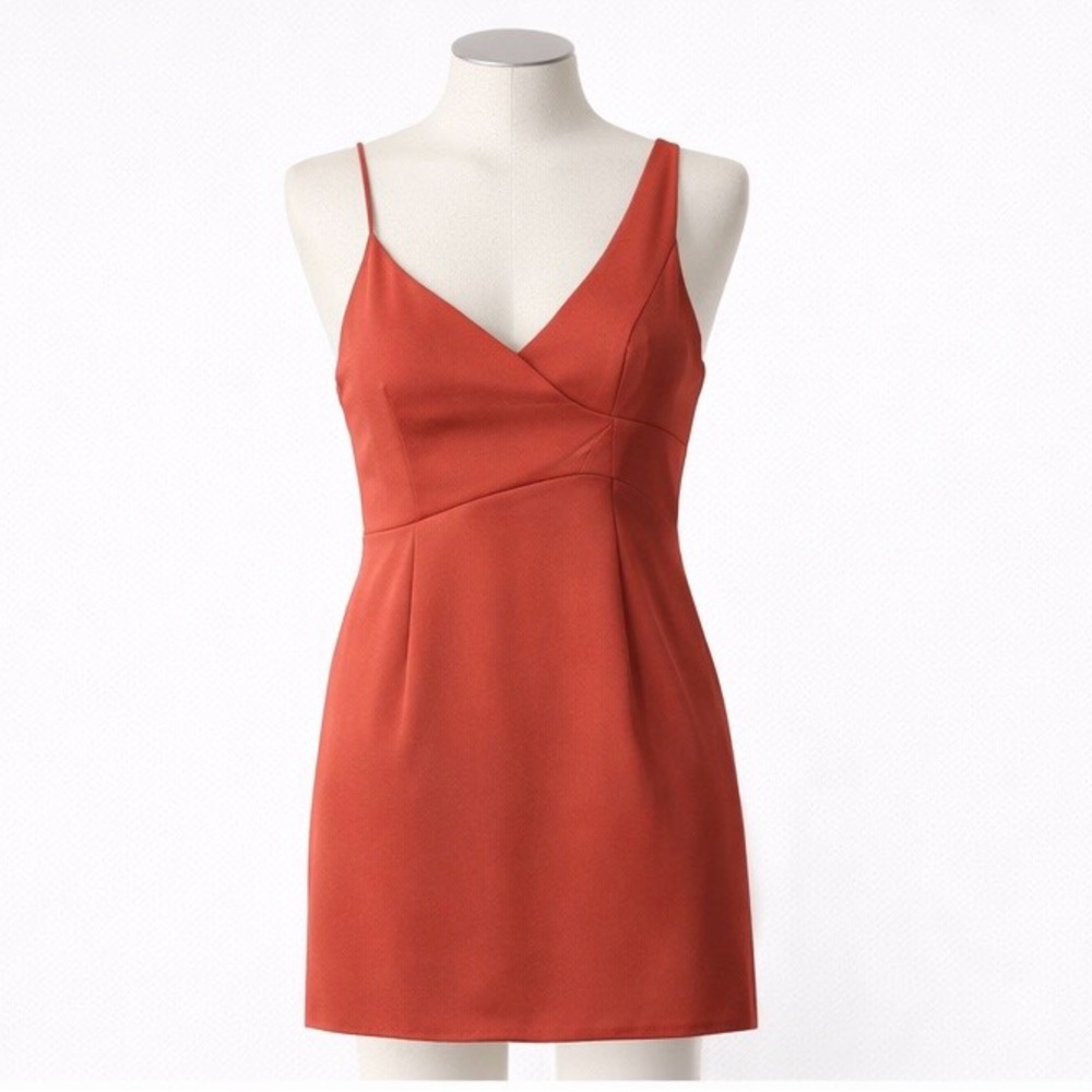 NBD Rust Asymmetrical Strap Mini Dress | Size S | New Without Tags